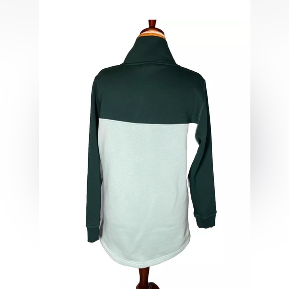 Moosejaw Women's Long Weekend 1/4 Snap Pullover Sweatshirt Green Size XL - Picture 5 of 9